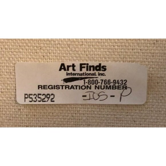 Klaus Strubel Cape Paradise Signed Framed Acrylic Canvas Coastal Landscape 27X16 - Picture 5 of 9